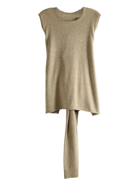 tied sleeveless tank top by UMA WANG