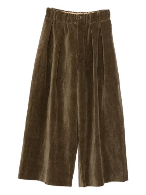 wide-leg cropped trousers by UMA WANG