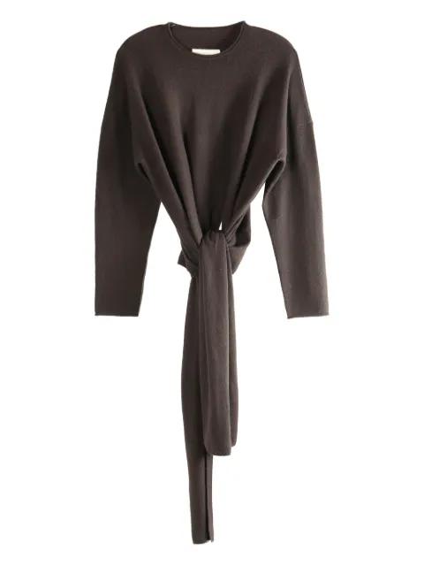 x 1436 tie-detail sweater by UMA WANG