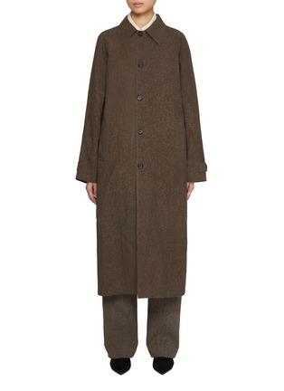 Salt Dyed Cotton Long Coat by UMBER POSTPAST