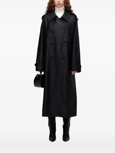 double-breasted belted trench coat by UMBER POSTPAST