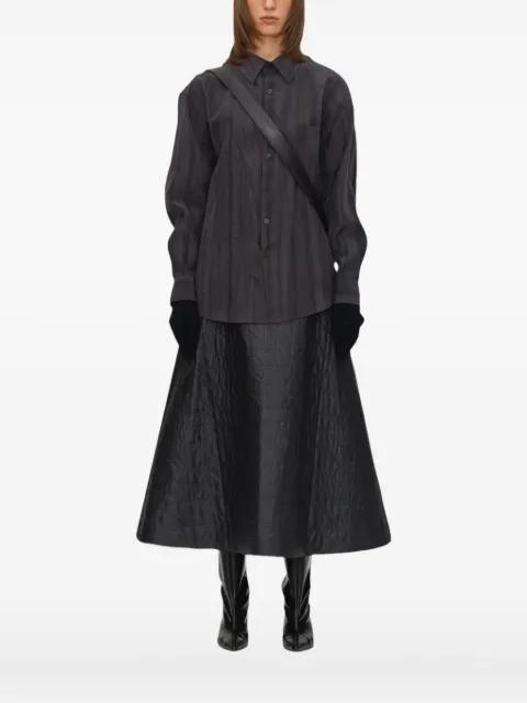 striped-effect print shirt by UMBER POSTPAST