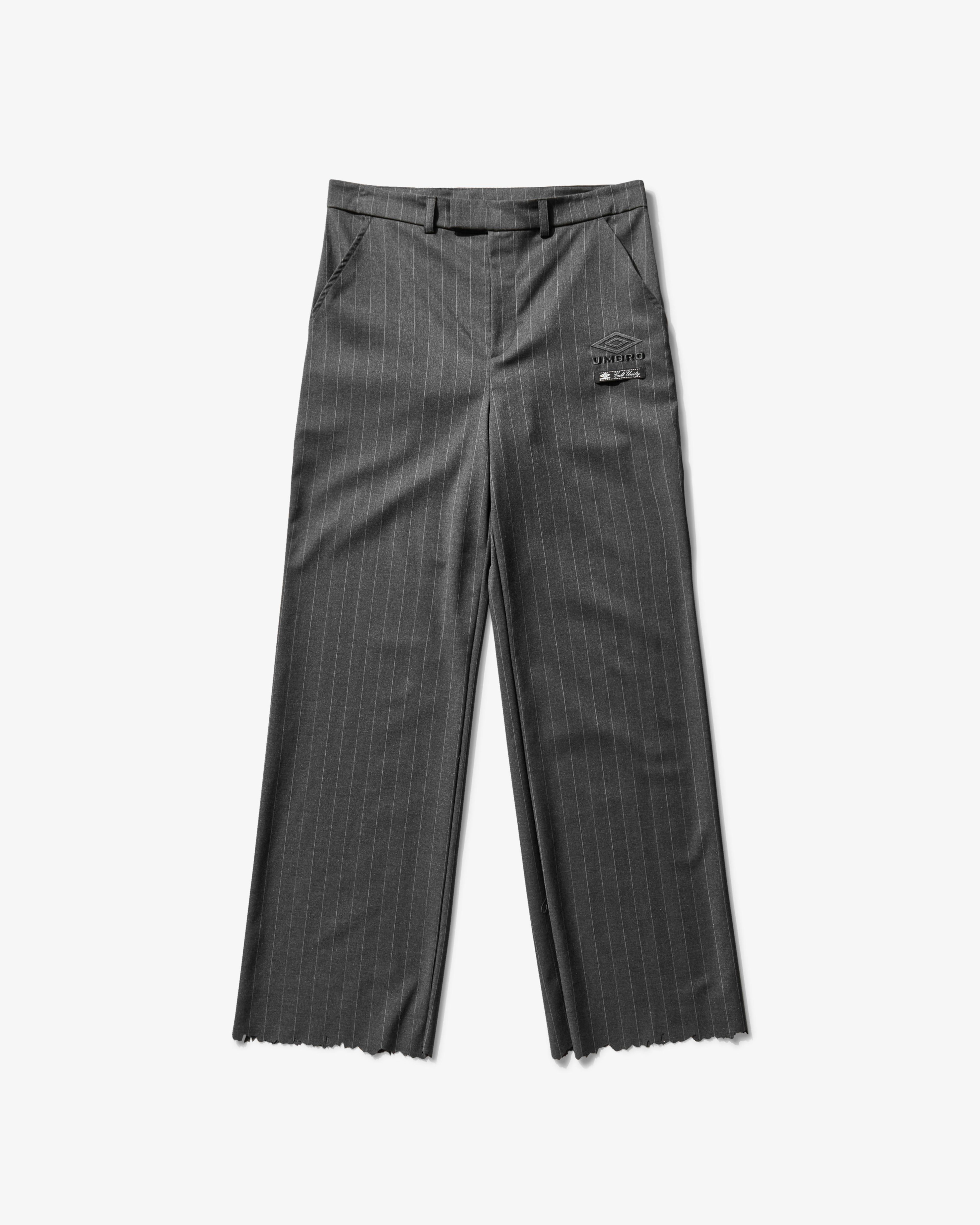 UMBRO - Men's Formal Pinstriped Pants - (Grey) by UMBRO