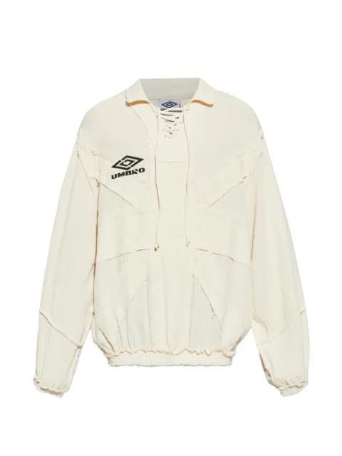 lace-up long-sleeved sweatshirt by UMBRO