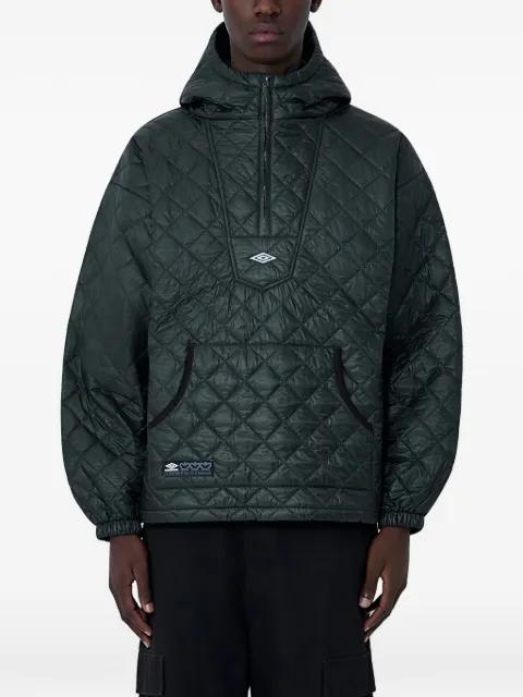 padded half-zip hoodie by UMBRO