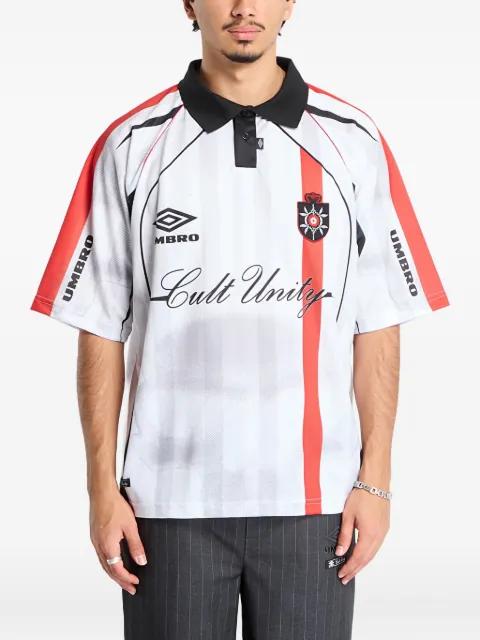 striped-details polo shirt by UMBRO