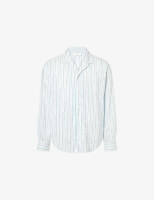 Franco Striped Cotton And Silk Shirt by UMIT BENAN