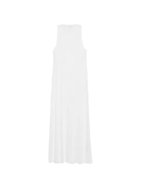 sleeveless ribbed-knit maxi dress by UMIT BENAN