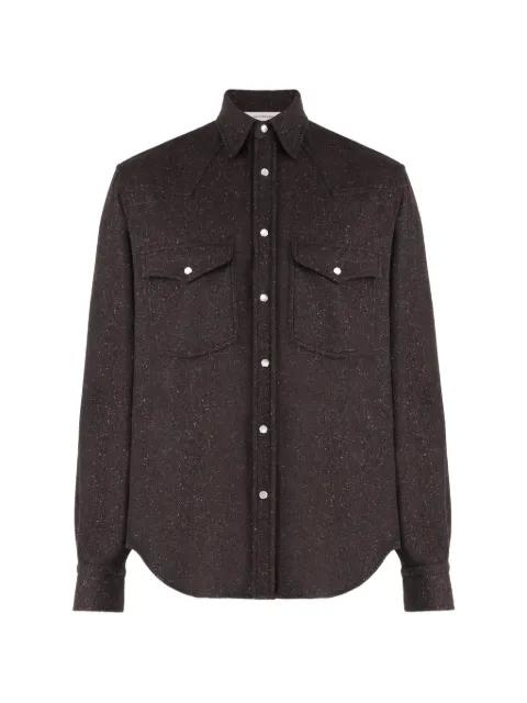 speckled shirt by UMIT BENAN