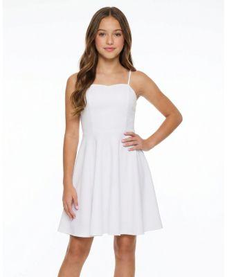 Girls' Fit and Flare Stretch Dress in Longer Length - Big Kid by UN DEUX TROIS