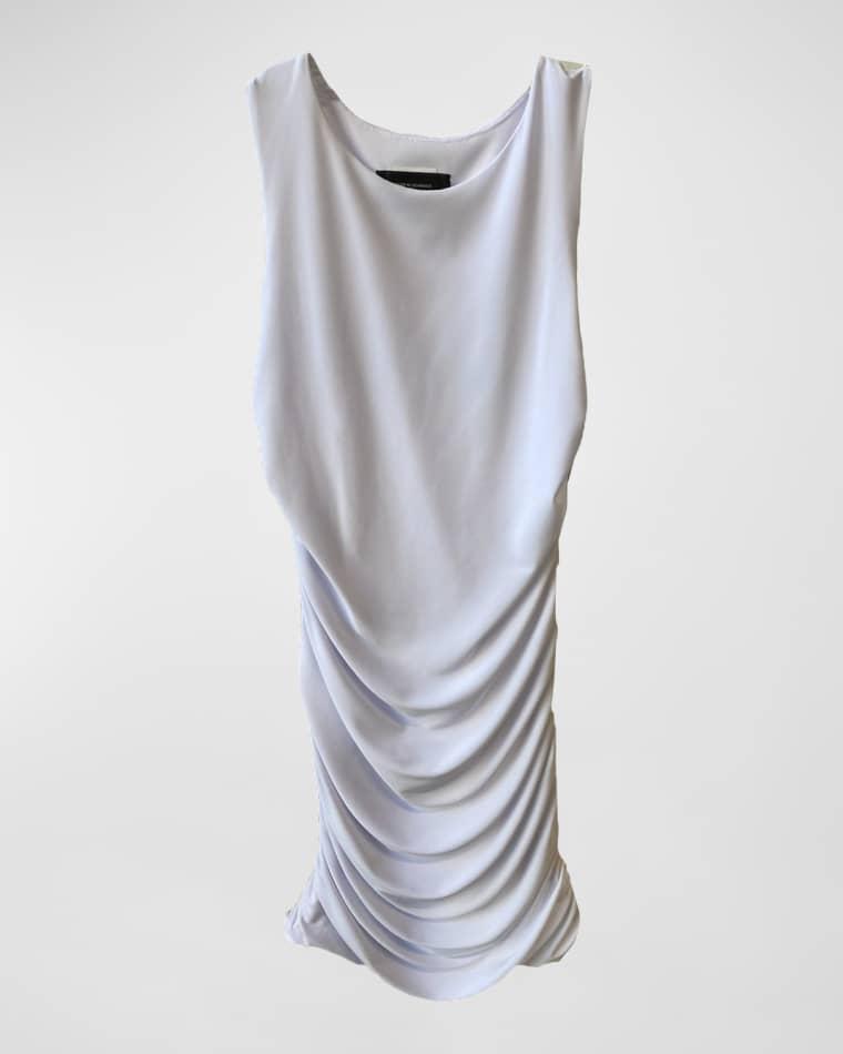 Girl's Ruched Scoop Neck Dress, Size 7-16 by UN DEUX TROIS