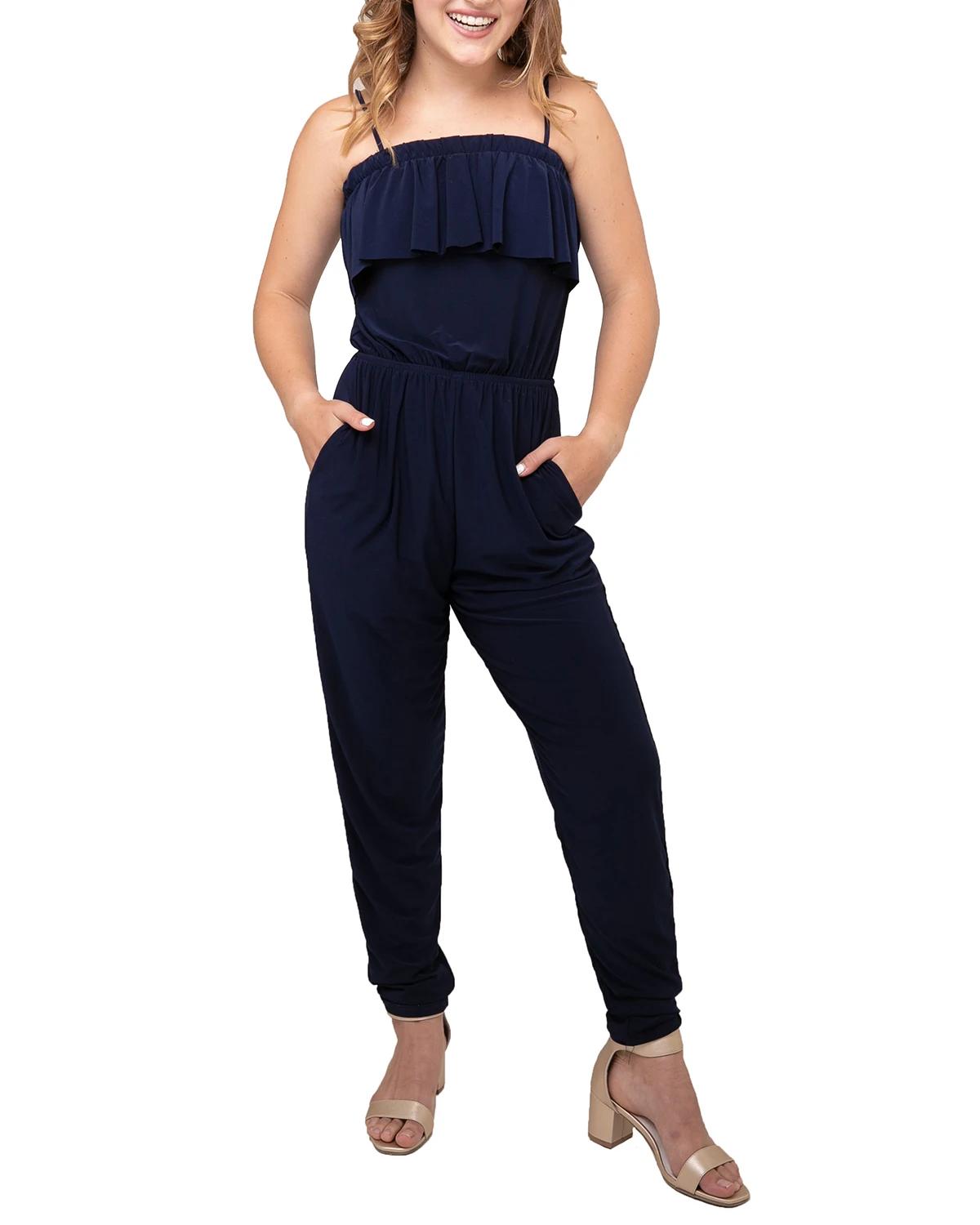 Girl's Tiered Sleeveless Jumpsuit, Size M-XL by UN DEUX TROIS