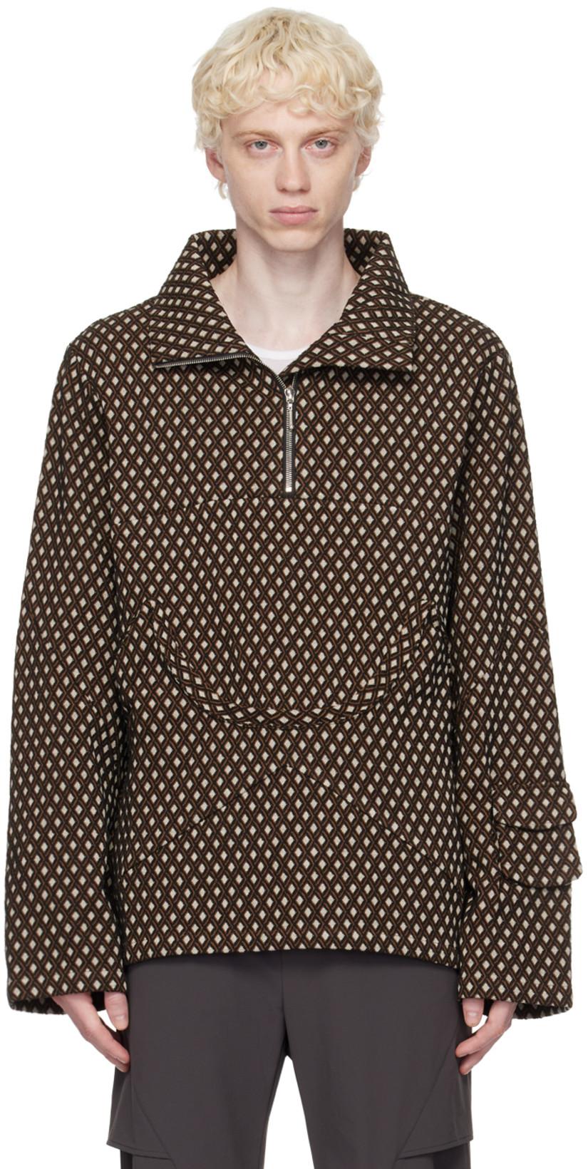 Brown Nose Guard Sweater by UNCERTAIN FACTOR