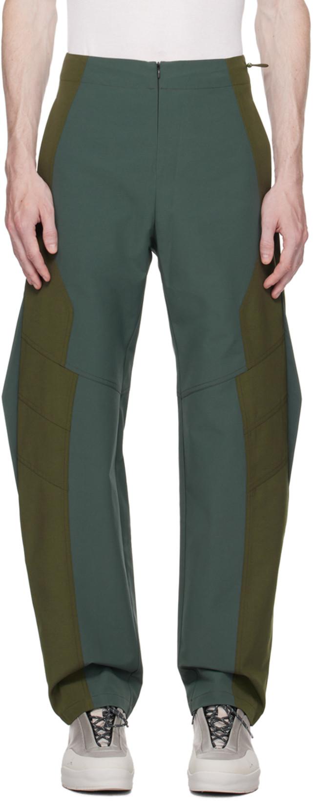 Khaki Guard Trousers by UNCERTAIN FACTOR