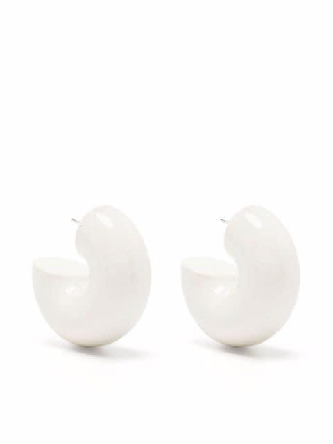Beam chunky hoop earrings by UNCOMMON MATTERS