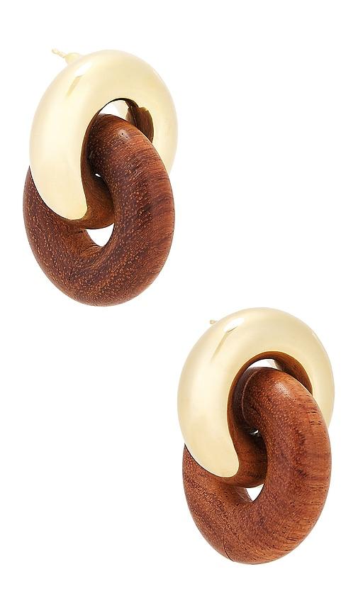 Uncommon Matters Cumulus Earrings in Metallic Gold by UNCOMMON MATTERS