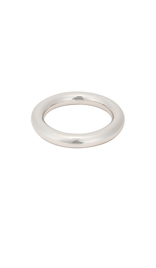 Uncommon Matters Stratus Bangle in Metallic Silver by UNCOMMON MATTERS