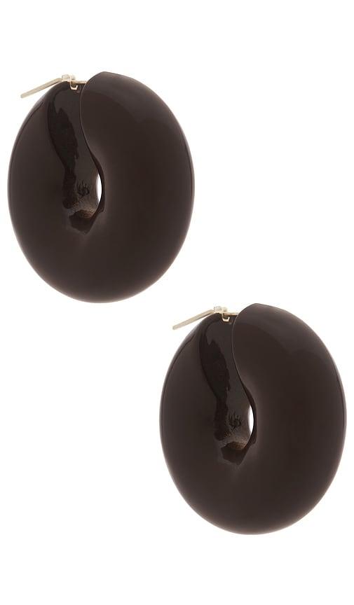 Uncommon Matters Stratus Hoop Earrings in Chocolate by UNCOMMON MATTERS