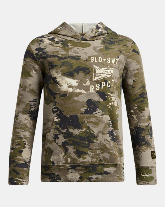 Boys' Project Rock Rival Veterans Day Hoodie by UNDER ARMOUR