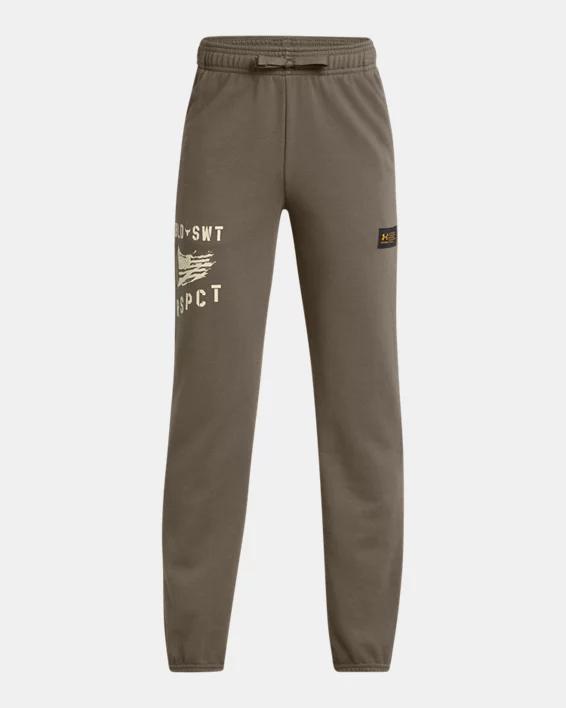 Boys' Project Rock Rival Veterans Day Pants by UNDER ARMOUR