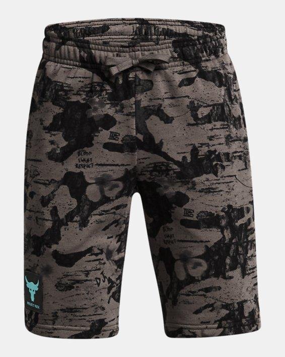 Boys' Project Rock Terry Printed Shorts by UNDER ARMOUR