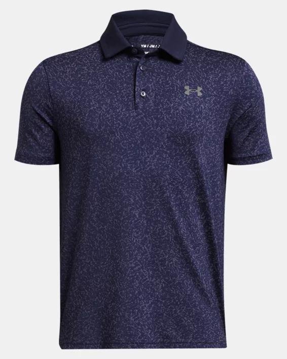 Boys' UA Playoff Coral Jacquard Polo by UNDER ARMOUR