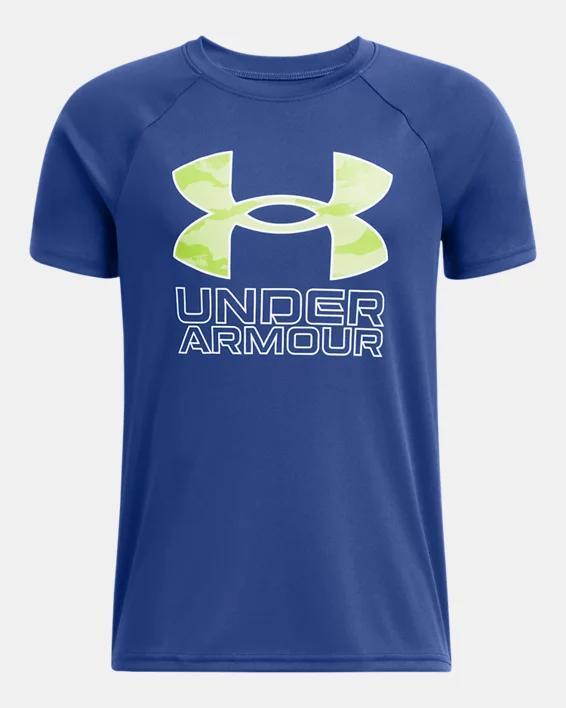 Boys' UA Tech™ Hybrid Print Short Sleeve by UNDER ARMOUR