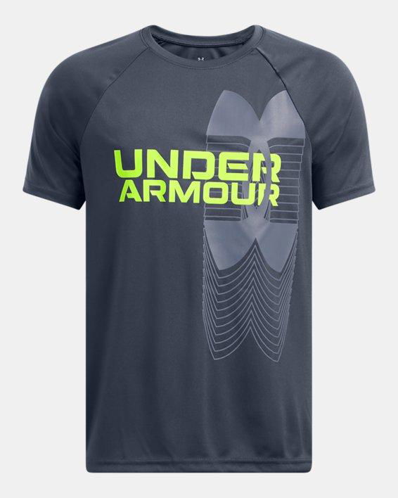 Boys' UA Velocity Split Logo Short Sleeve by UNDER ARMOUR