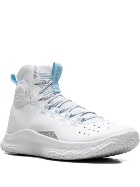 Curry 4 FloTro "White Stream/Silver" sneakers by UNDER ARMOUR