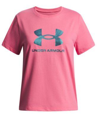 Girls' 6-16 Short-Sleeve Rival Shimmer T-Shirt by UNDER ARMOUR