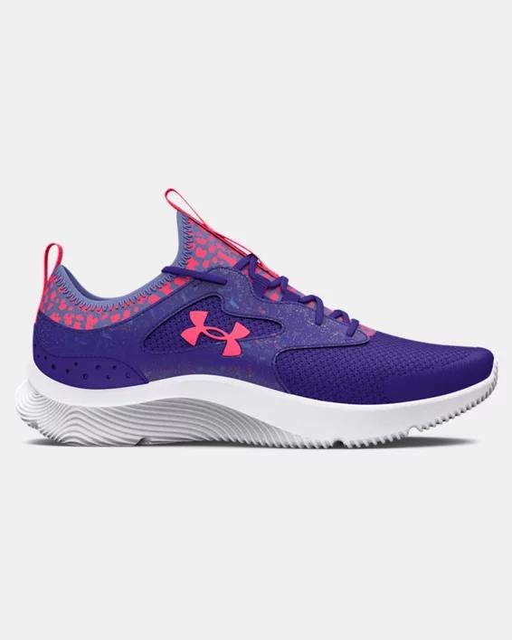 Girls' Grade School UA Infinity 2.0 Printed Running Shoes by UNDER ARMOUR