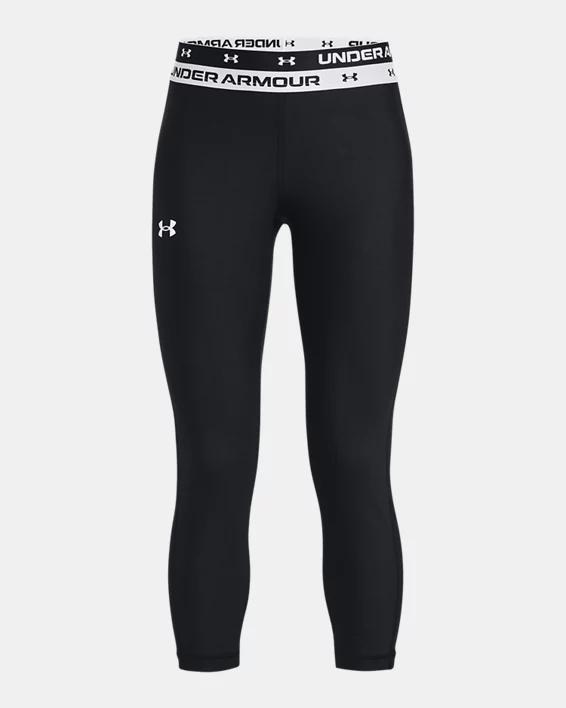 Girls' HeatGear® Armour Crop by UNDER ARMOUR