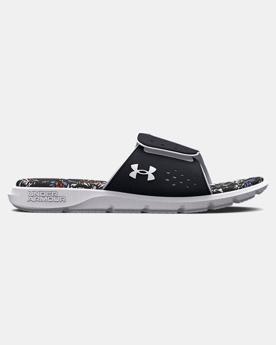 Girls' UA Ignite Pro Graphic Footbed Slides by UNDER ARMOUR