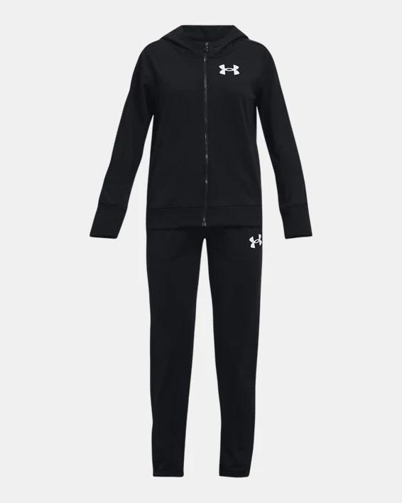 Girls' UA Knit Hooded Tracksuit by UNDER ARMOUR