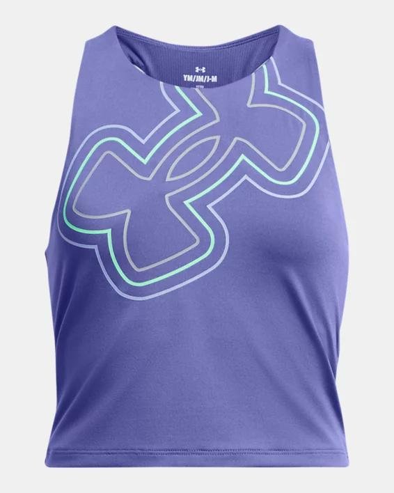 Girls' UA Motion Branded Crop Tank by UNDER ARMOUR