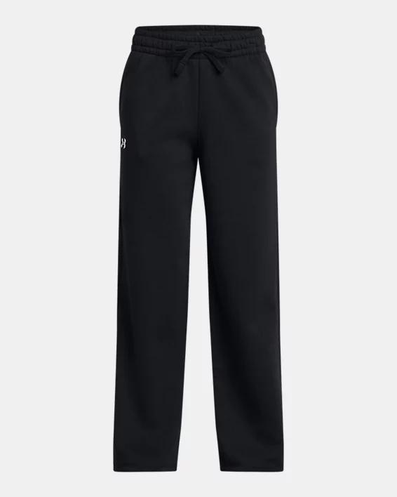 Girls' UA Rival Fleece Straight Leg Pants by UNDER ARMOUR