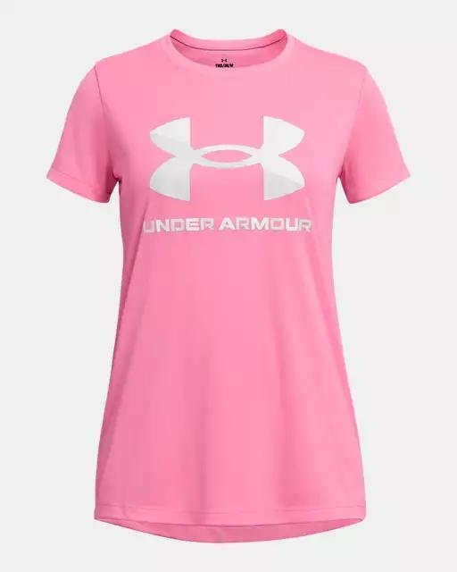 Girls' UA Velocity Big Logo Short Sleeve by UNDER ARMOUR