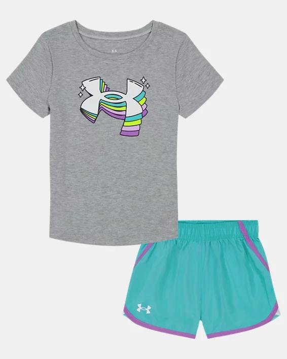 Infant Girls' UA Future Boss Shorts Set by UNDER ARMOUR