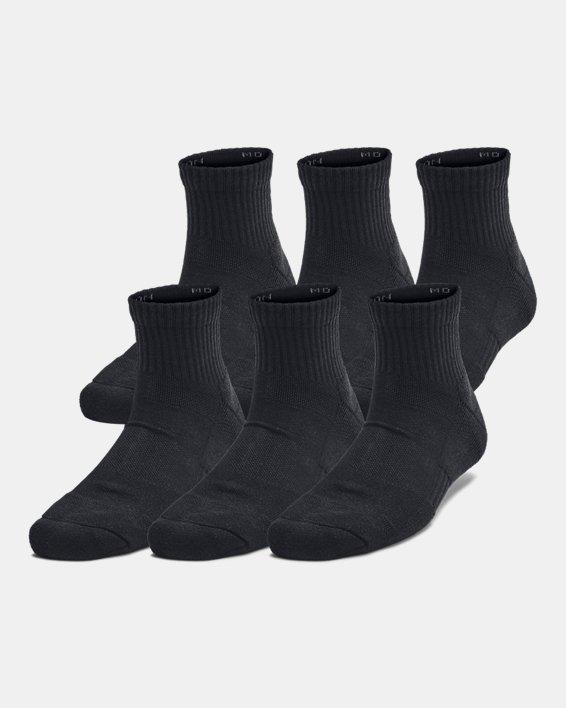 Kids' UA Training Cotton 6-Pack Quarter Socks by UNDER ARMOUR