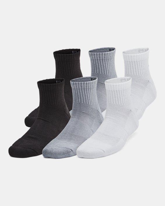 Kids' UA Training Cotton 6-Pack Quarter Socks by UNDER ARMOUR