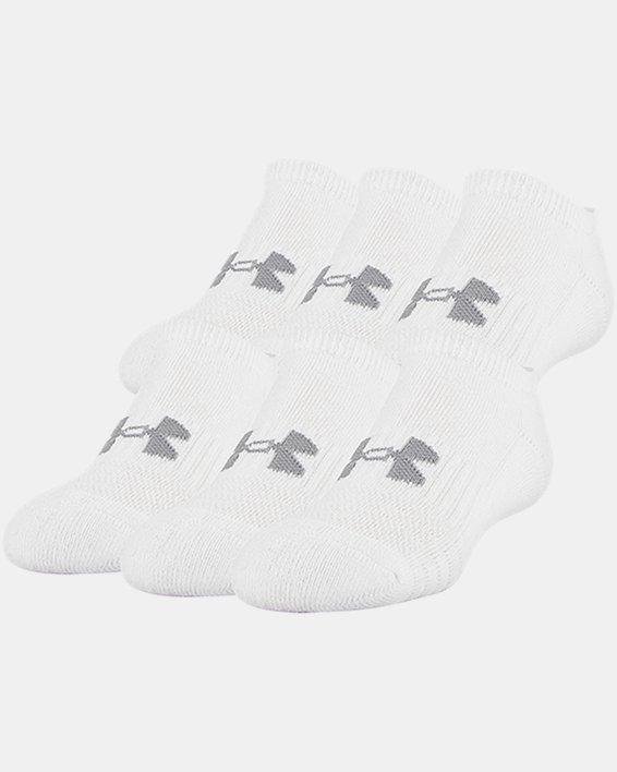 Kids' UA Training Cotton No Show Socks 6-Pack by UNDER ARMOUR