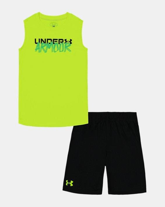 Little Boys' UA Wordmark Shorts Set by UNDER ARMOUR