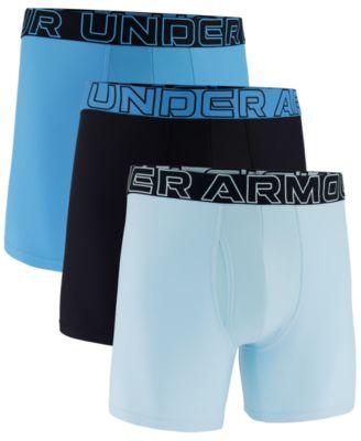 Men's 3-Pack Performance Tech Solid 6" Boxer Briefs by UNDER ARMOUR
