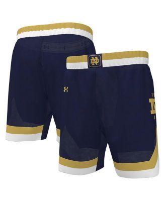 Men's Navy Notre Dame Fighting Irish Replica Basketball Shorts by UNDER ARMOUR