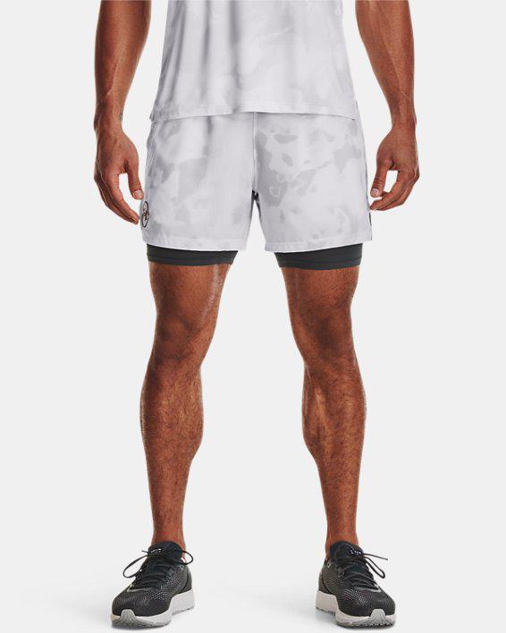 Men's UA Iso-Chill Up The Pace 2-in-1 Printed Shorts by UNDER ARMOUR Men's UA Iso-Chill Up The Pace 2-in-1 Printed Shorts by UNDER ARMOUR