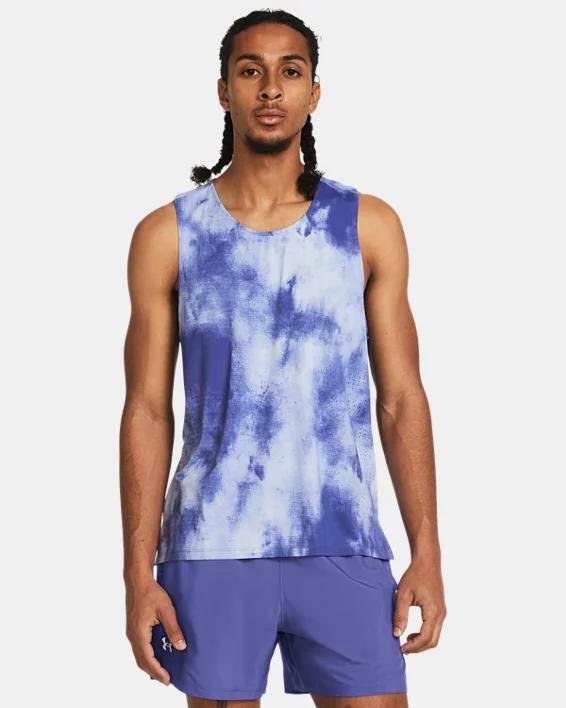 Men's UA Launch Elite Printed Singlet by UNDER ARMOUR