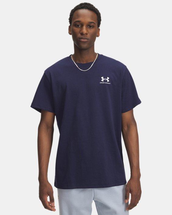 Men's UA Logo Embroidered Heavyweight Short Sleeve by UNDER ARMOUR