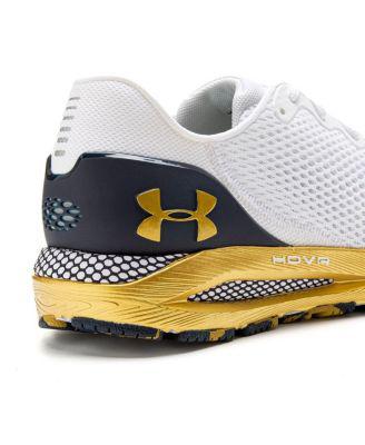 Men's White Notre Dame Fighting Irish HOVR Sonic 4 Running Shoe by ...