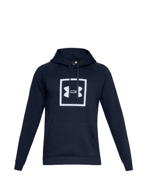 Rival box-logo fleece hoodie by UNDER ARMOUR