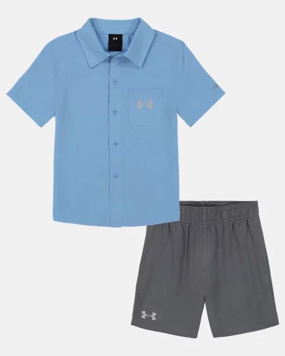 Toddler Boys' UA Woven Shirt Set by UNDER ARMOUR